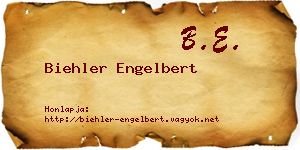 Biehler Engelbert névjegykártya